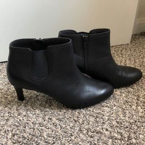 Clark’s Black Leather Booties